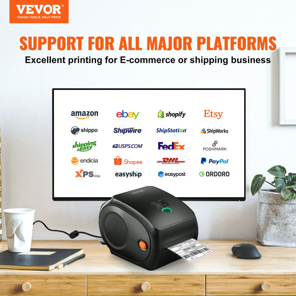 Thermal Label Printer, 300DPI for 4x6 Mailing Packages, Wireless